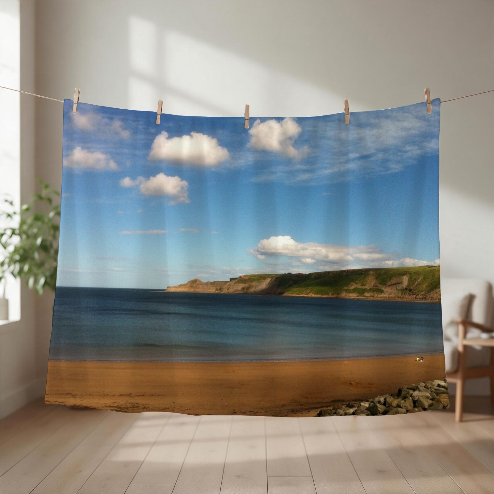 3D Printing Yorkshire - Manta decorativa Runswick Bay, North Yorkshire,