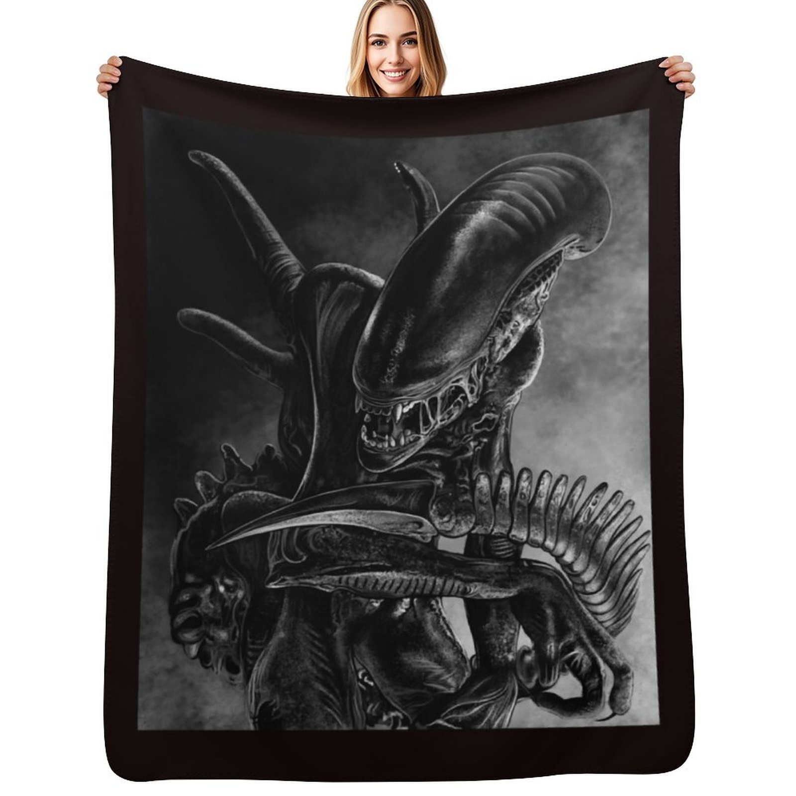 3D Printing Xenomorph - Manta Decorativa Xenomorph para Sofás, de