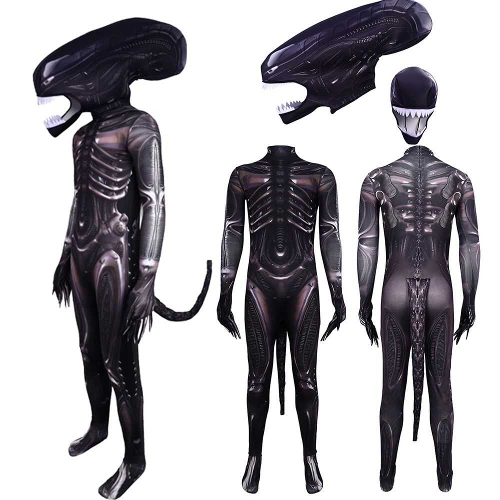 3D Printing Xenomorph - Fantasia de Cosplay Alien Xenomorph, Macacão