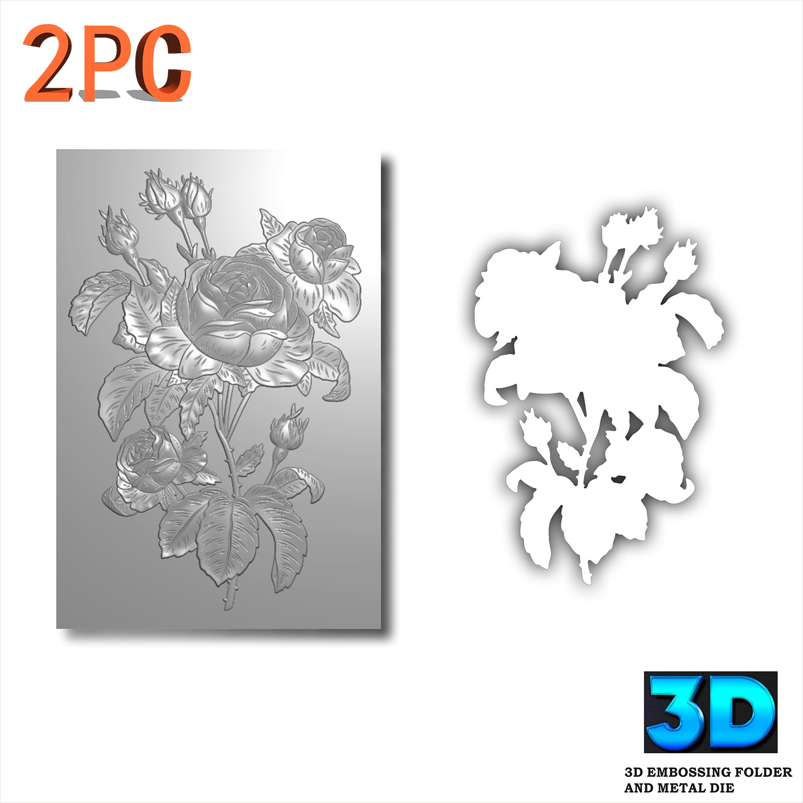 3D Printing With Pp - Conjunto de 2 Peças de Molde