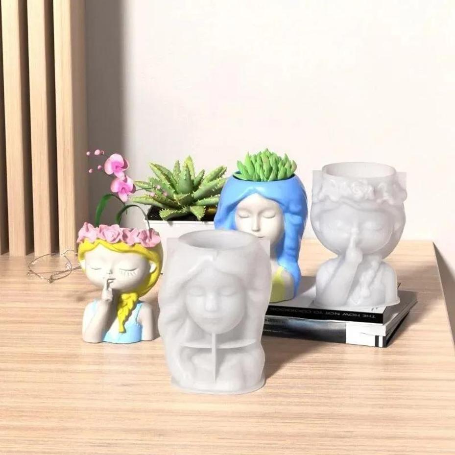 3D Printing Vase - 1 Pcs molde de silicone 3D