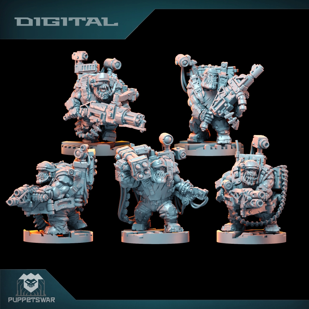 3D Printing Ideas - Esquadrão Orc Ultimate Badasses, figura de
