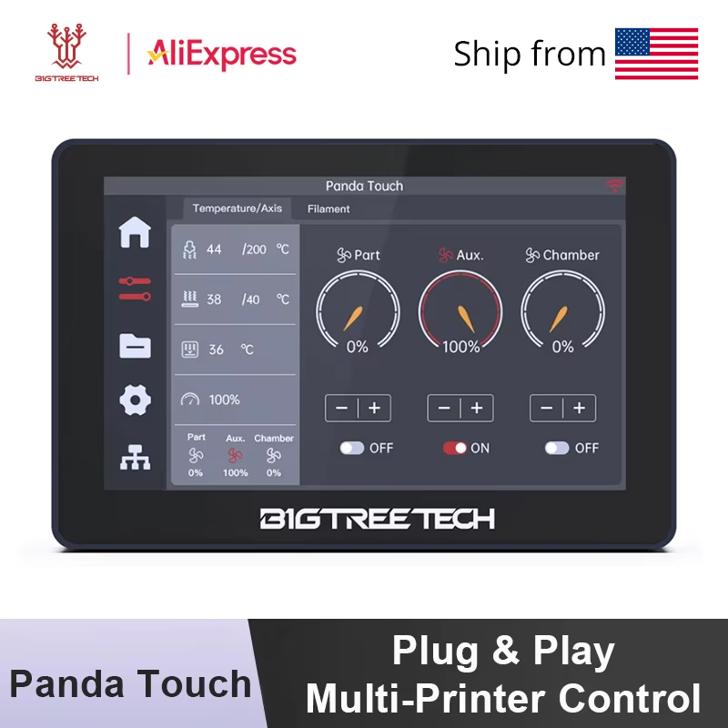 3D Printing Output - Bigtreetech panda tela de toque 5