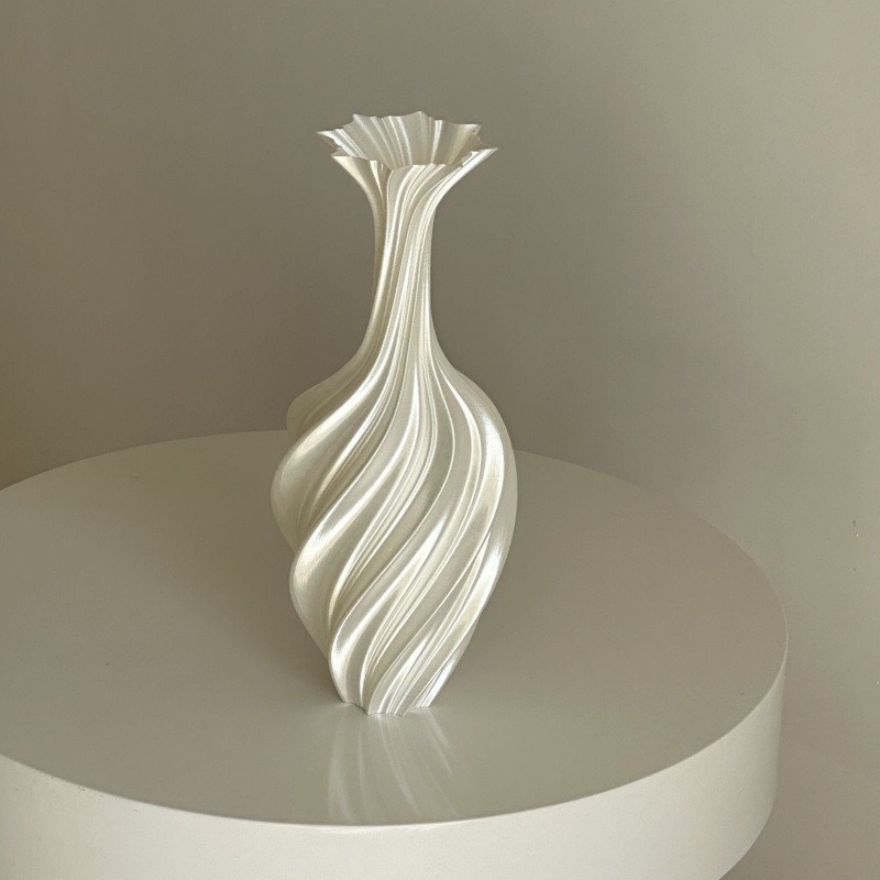 3D Printing Vase - Vaso Abstrato Torcido Impresso em 3D,