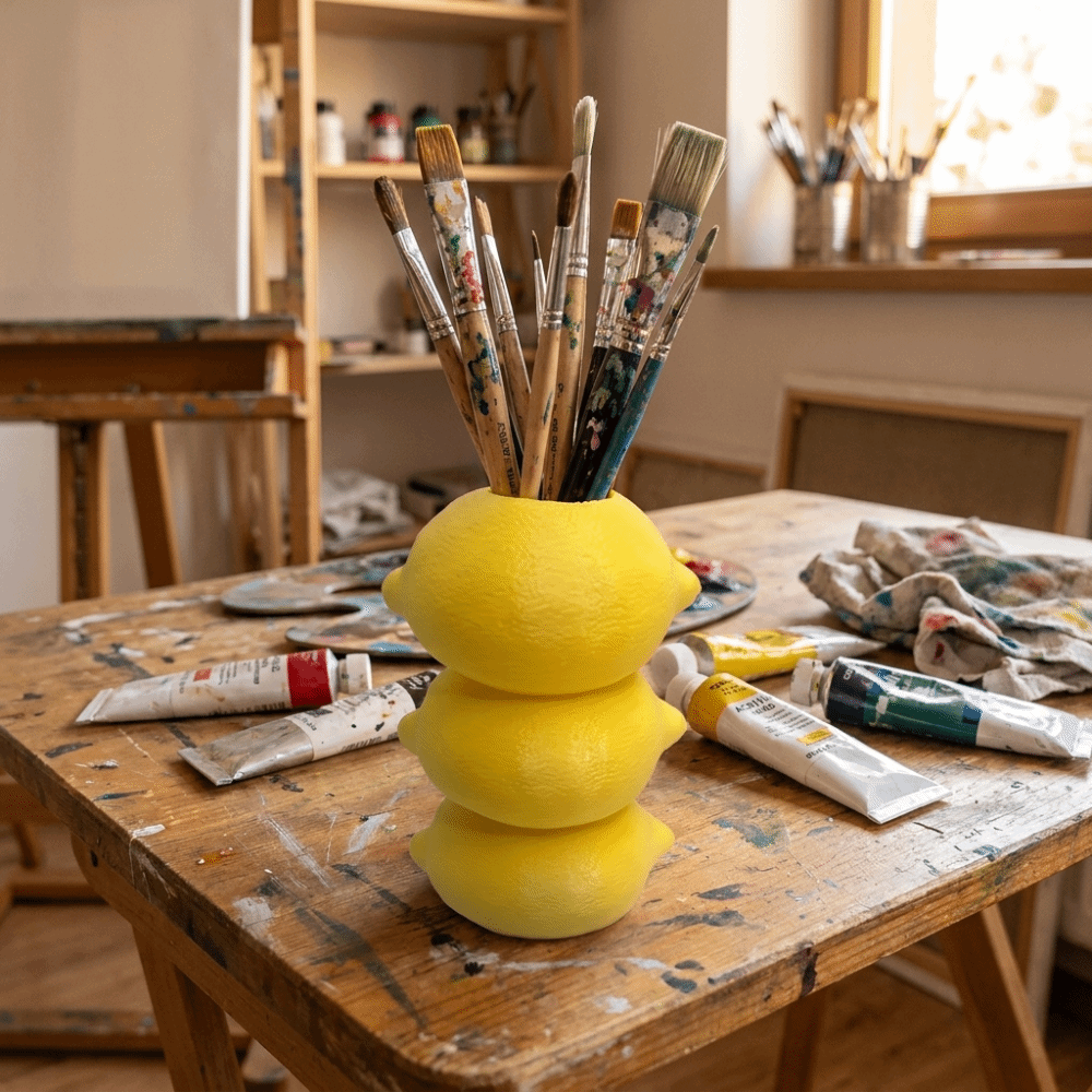 Vaso Decorativo de Limão em Im - 3D Printing Vase avaliação e preço