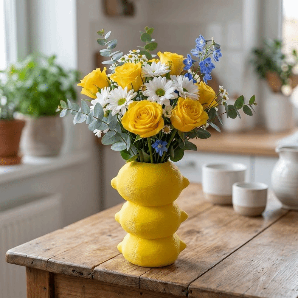 Vaso Decorativo de Limão em Im - 3D Printing Vase avaliação e preço