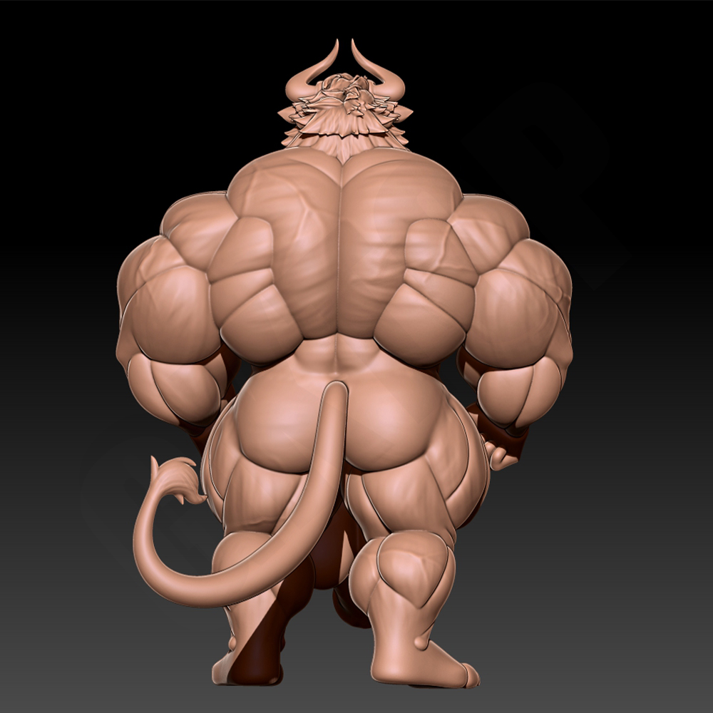 Hunky Fitness Muscle Bull 1/24 - 3D Printing Ideas avaliação e preço