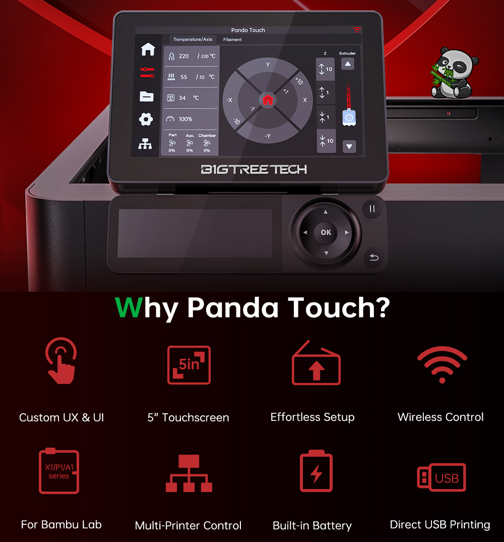 Bigtreetech panda tela de toqu - 3D Printing Output avaliação e preço