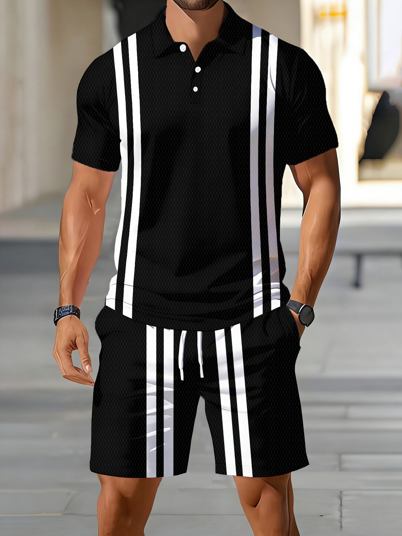 Conjunto de Camisa Polo Mascul - 3D Printing Design avaliação e preço