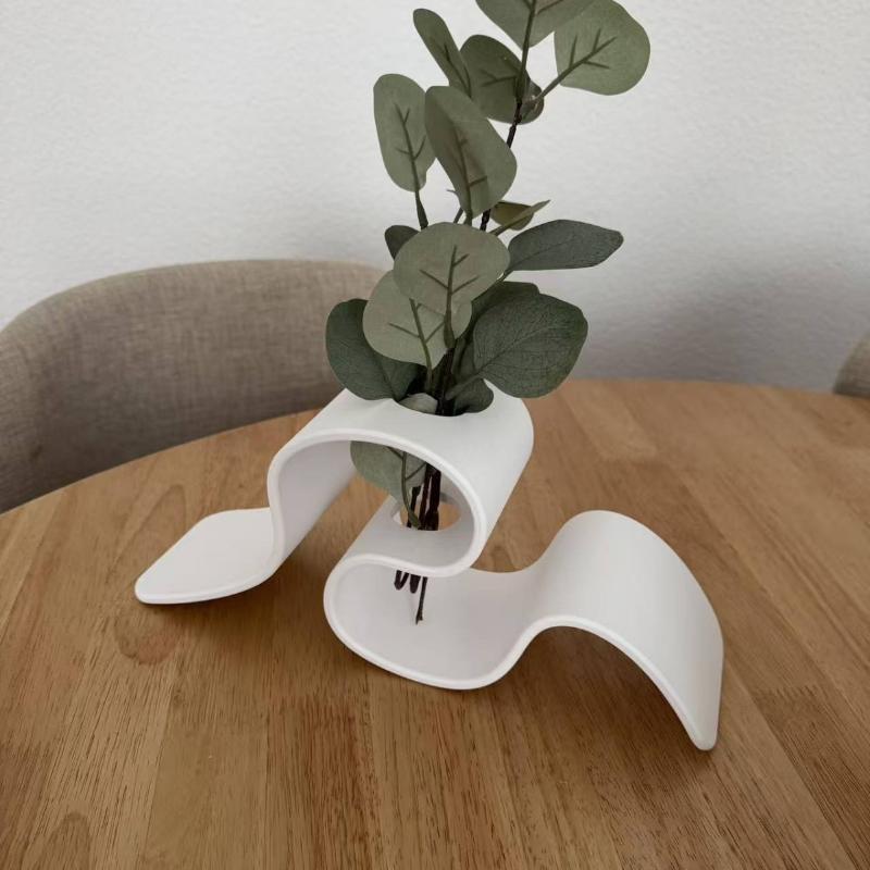 Vaso Moderno Minimalista Curvo - 3D Printing Vase avaliação e preço