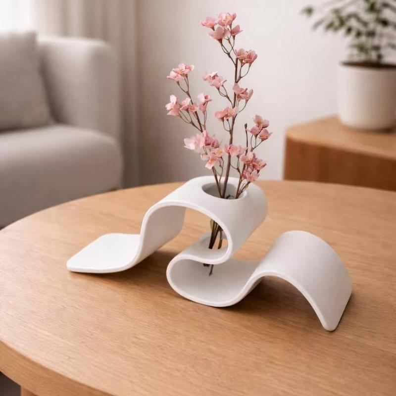 Vaso Moderno Minimalista Curvo - 3D Printing Vase avaliação e preço