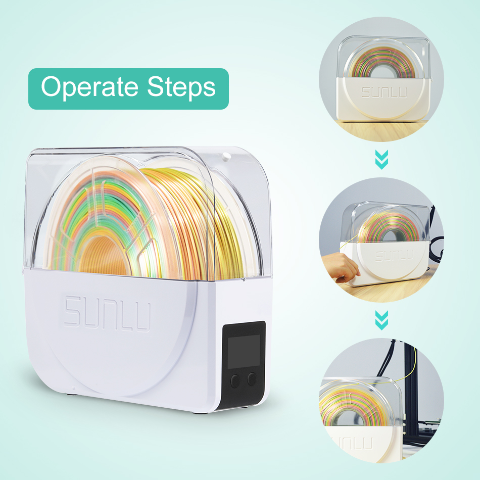 Sunlu secador de filamento s1  - 3D Printing Output avaliação e preço