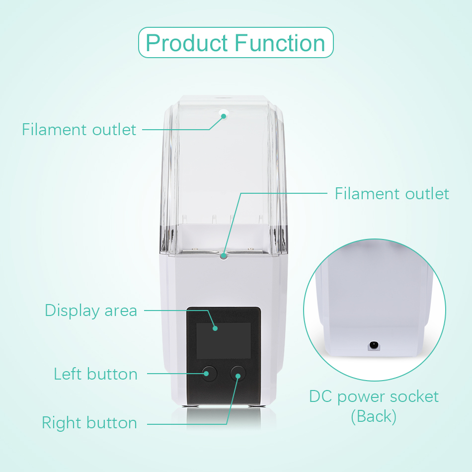 Sunlu secador de filamento s1  - 3D Printing Output avaliação e preço